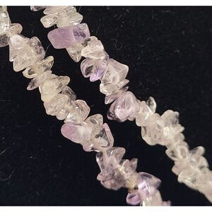 Gorgeous Fairycore Raw Amethyst Crystal Necklace Strand 34in